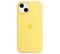 (Yellow) For iPhone 13 Compatible with MagSafe Liquid Silicone Phone Back Cover [Induction Popover] - Hot Pin_Lucky_B