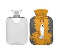 Yellow Forests All is Well - Bolsa de agua caliente de viaje con tapa suave de 2 L, bolsa de agua caliente para calambres menstruales, alivio del dolor, bolsas para agua Caliente