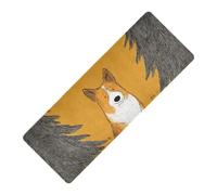 Yellow Forests All Is Well - Esterilla de yoga plegable de 1 mm de grosor para gimnasio en casa, antideslizante, con bolsas, tapete para ejercicio, 180 x 66 cm