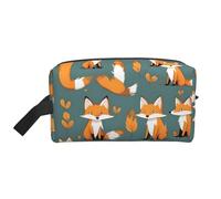 Yellow Fox - Neceser de viaje de gran capacidad para organizar artículos de tocador y objetos pequeños, adecuado para viajes diarios y gimnasio