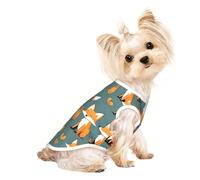 Yellow Fox Pet - Camiseta transpirable sin mangas para perros pequeños y gatos, suave, ligera y elegante