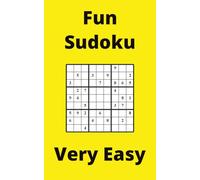Yellow Fun Sudoku Book, 9x9 Puzzles, 100 Pages, 5x8, Very Easy