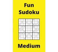 Yellow Fun Sudoku Book, 9x9 Puzzles, 150 Pages, 5x8, Medium