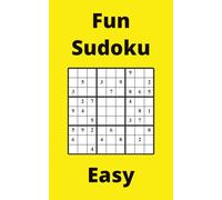 Yellow Fun Sudoku Book, 9x9 Puzzles, 200 Pages, 5x8, Easy