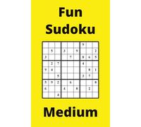 Yellow Fun Sudoku Book, 9x9 Puzzles, 50 Pages, 5x8, Medium