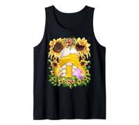 Yellow GNOME In Easter Chick Costume For Sunflower Lovers Camiseta sin Mangas