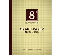 Yellow Graph Paper Notebook - 8 Squares Per Inch: Ultra-Fine Engineering & Math Grid Notebook | High-Density Graph Paper for Technical Drawing, Architecture & Precision Work