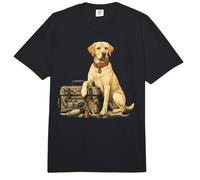 Yellow Labrador Hunting Comfort Colors Adult Heavyweight T-Shirt