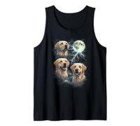 Yellow Labrador Retriever Moon Dog Lover Camiseta sin Mangas