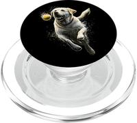 Yellow Labrador Retriever Persiguiendo una Pelota Labrador Retriever PopSockets PopGrip para MagSafe