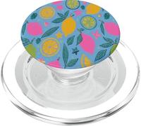 Yellow Lemons Italian Summer Fruit and Flower Vibes PopSockets PopGrip para MagSafe