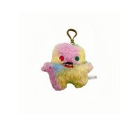 (Yellow)Llavero de peluche Fuggler Big Teeth Monster juguete diseño de dibujos animados niños uso de regalo