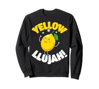 Yellow Llujah Cute Lemon Pun Kawaii Happy Fruit Sudadera
