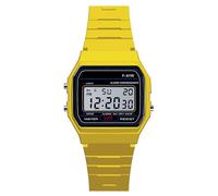 (Yellow) Luxury Men Analog Digital Military Armys Sport LED Waterproof Wrist Children Watch for Kids Bracelet Alarm Women Clock