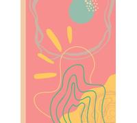 Yellow Mellow Modern Abstract journal/Notebook: The Yellow Mellow cover showcases a unique custom graphic design that adds a stylish flair to your stationery collection.