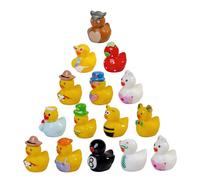Yellow Mini Ducks Resin, Duck Figurine Pack Feature, 50 Pcs Cute Decorative Resin Ducks Collection Set, Mini Craft Decor Set, Tiny with Party Style, Tabletop for Events Wedding Office Display