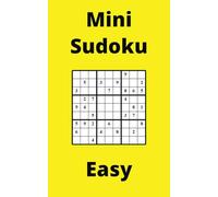 Yellow Mini Sudoku Book, 9x9 Puzzles, 100 Pages, 5x8, Easy
