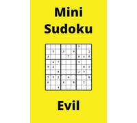 Yellow Mini Sudoku Book, 9x9 Puzzles, 100 Pages, 5x8, Evil