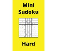 Yellow Mini Sudoku Book, 9x9 Puzzles, 100 Pages, 5x8, Hard