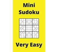 Yellow Mini Sudoku Book, 9x9 Puzzles, 100 Pages, 5x8, Very Easy