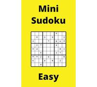 Yellow Mini Sudoku Book, 9x9 Puzzles, 150 Pages, 5x8, Easy