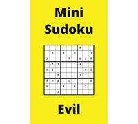 Yellow Mini Sudoku Book, 9x9 Puzzles, 150 Pages, 5x8, Evil