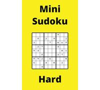 Yellow Mini Sudoku Book, 9x9 Puzzles, 150 Pages, 5x8, Hard