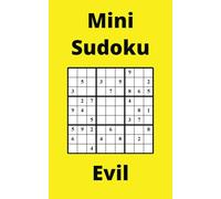 Yellow Mini Sudoku Book, 9x9 Puzzles, 200 Pages, 5x8, Evil