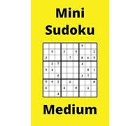 Yellow Mini Sudoku Book, 9x9 Puzzles, 200 Pages, 5x8, Medium