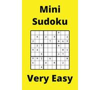 Yellow Mini Sudoku Book, 9x9 Puzzles, 200 Pages, 5x8, Very Easy