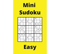 Yellow Mini Sudoku Book, 9x9 Puzzles, 250 Pages, 5x8, Easy