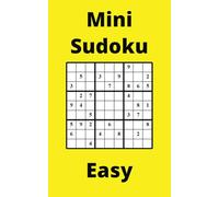 Yellow Mini Sudoku Book, 9x9 Puzzles, 300 Pages, 5x8, Easy