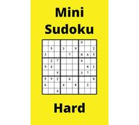 Yellow Mini Sudoku Book, 9x9 Puzzles, 300 Pages, 5x8, Hard
