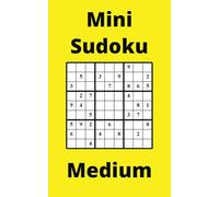Yellow Mini Sudoku Book, 9x9 Puzzles, 300 Pages, 5x8, Medium