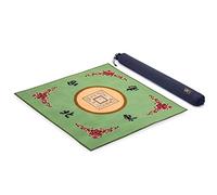 Yellow Mountain Imports Funda para la Mesa para Mahjong, Póquer, Juegos de Cartas, Juegos de Mesa, Fichas y Dominó - Verde, 79 Centimetros