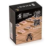 Yellow Mountain Imports Juego de ajedrez japonés Shogi de Madera Koma Tradicional Jugando Piezas con Papel Shogiban