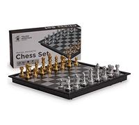 Yellow Mountain Imports Juego de ajedrez magnético de Viaje (25 centímetros) - Juego de Mesa Plegable y portátil