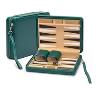 Yellow Mountain Imports Juego de Backgammon Mini de Tamaño de Viaje, Izmir - Imanes en Las Fichas y Tablero de 23,5 centimetros