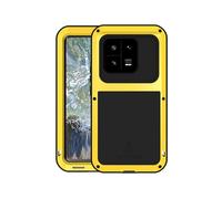 (Yellow, Multicolor) LOVE MEI For Xiaomi 13 Pro 5G Tough Armour Rugged Phone Case Metal + Silicone Protective Cover - Red