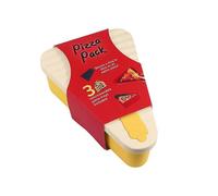 (Yellow, Multicolor) Reusable Silicone Pizza Box Triangular Portable Pizza Slice Storage Container Kitchen Tool (BPA Free