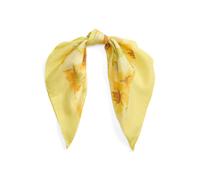 Yellow Pañuelo cuadrado de seda estampado TALLA ÚNICA