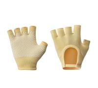 (Yellow) Pilates Gloves Fitness Gloves Breathable Cycling Gloves Gym Gloves Training Gloves Sports Gloves for Dance Sport Yellow