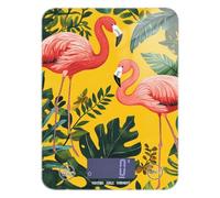 Yellow Rainforest Flamingo - Mini báscula impermeable para alimentos de 11 libras/1 onzas, escala de 5 kg/5 g para cocina con 4 unidades para hornear dieta Keto (pilas no incluidas)