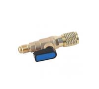 Yellow Refrigerant Liquid Hose Ball Valve Adapter for AC Air Conditioning & Refrigeration - Durable Valve Connector