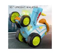(Yellow) Remote Control Jumping Stunt Car Toy for Kids Durable High Speed Racing Car Toys for Outdoor Indoor Home