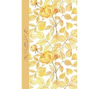 Yellow Rose Journal Notebook: 120 Lined pages with golden endpages, 5 x 8, for home, school, office supplies, self care, gift