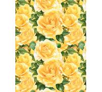 Yellow Roses - Grateful Heart: A Journey of Daily Appreciation - Gratitude Journal: 8.5 X 11 inches 150 Pages, 3 entries per page