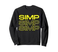 Yellow Simp Funny Dank Meme Joke Gag Gift For Gamer Simps Sudadera