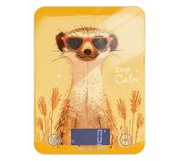 Yellow Simple Animal - Mini báscula impermeable para alimentos de viaje, 11 libras/1 onzas, báscula de cocina de 5 kg/5 g con 4 unidades para asar dieta Keto (pilas no incluidas)