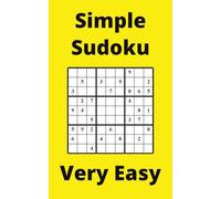 Yellow Simple Sudoku Book, 9x9 Puzzles, 200 Pages, 5x8, Very Easy
